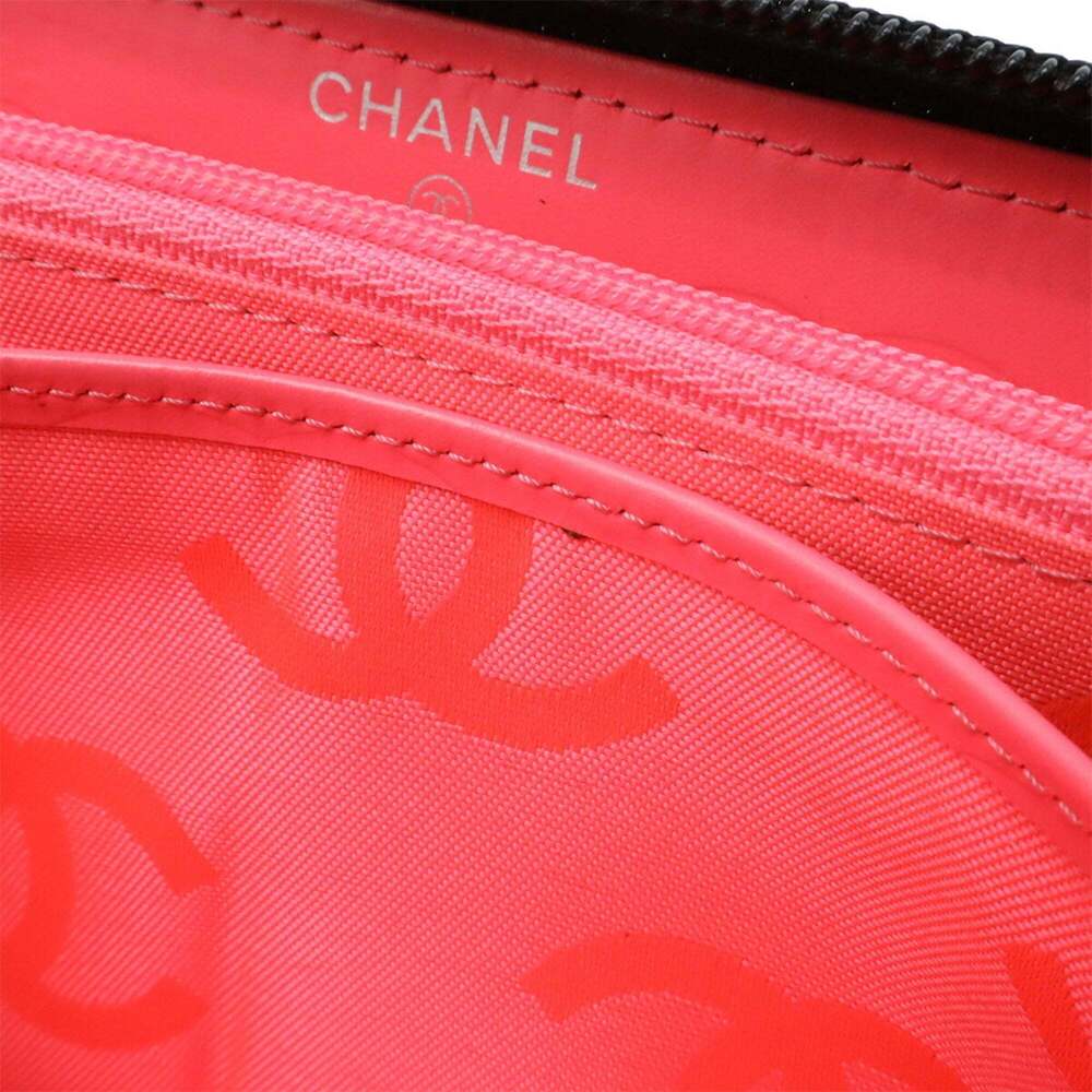 CHANEL Authentic Black Leather Logo Wallet - Picture 7 of 10